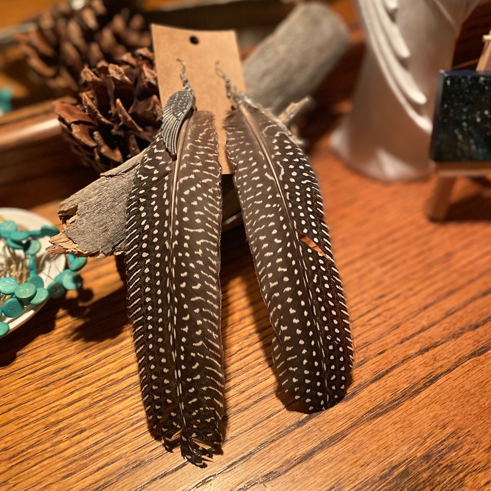 “Spot an Angel” Celtic Feather Earrings